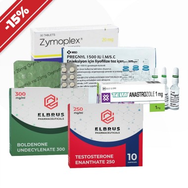 A long course for gaining muscle mass. Anapolone + Boldenone or Primobolan